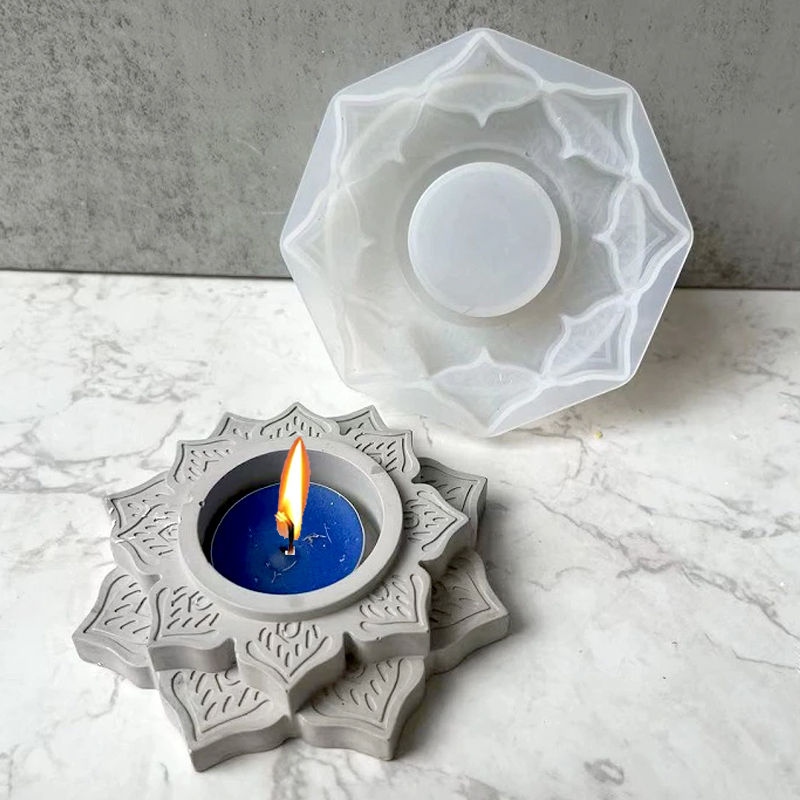Candle Supplies Jars - Concrete Candle Jar Silicone Mould Round