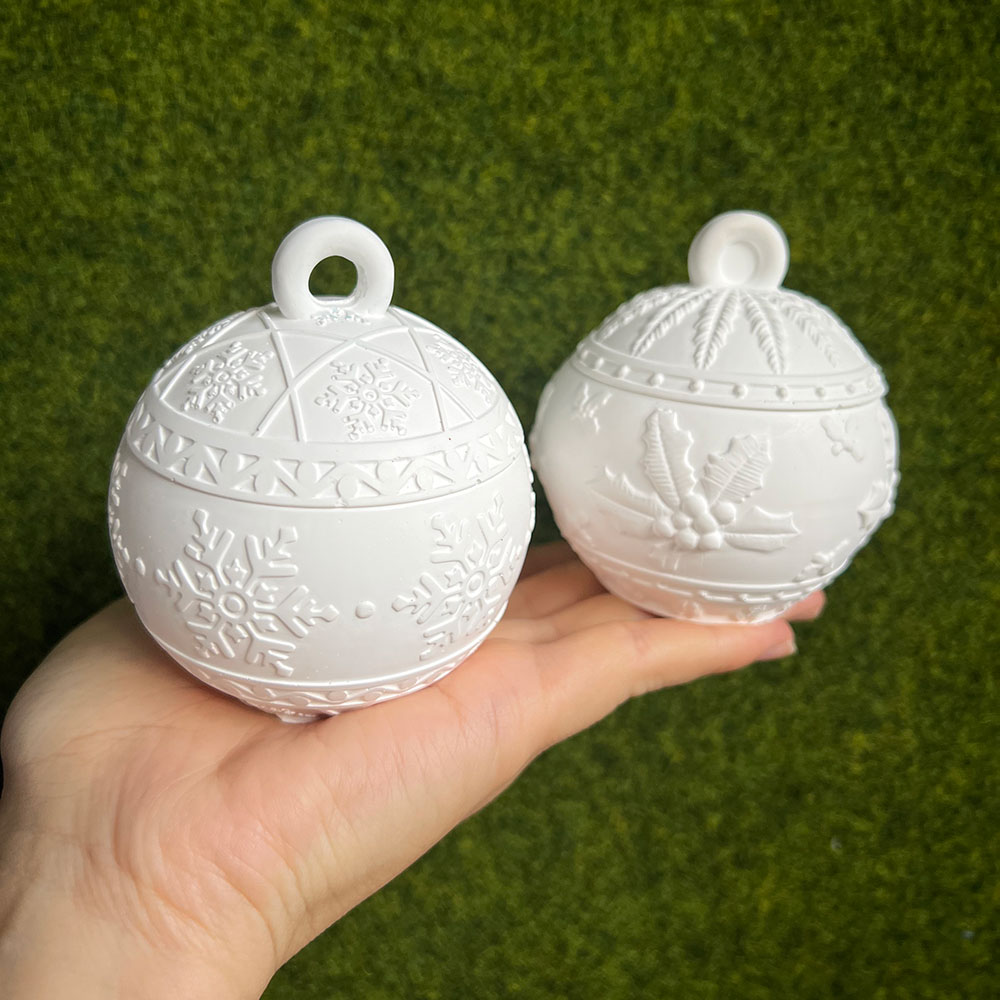 Candle Supplies Jars - Christmas Round Ball Candle Jar Silicone