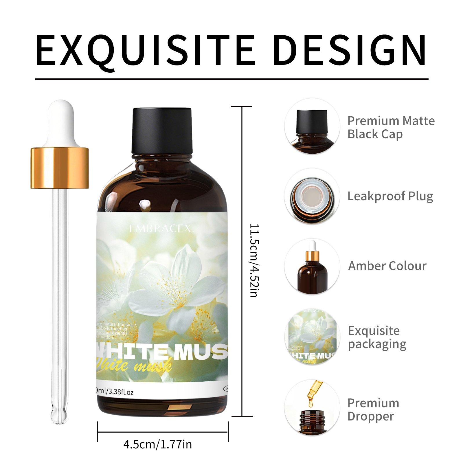 100ml White Musk Fragrance Oil - Candle Making Supplies Fragrance Oils 评论和价格
