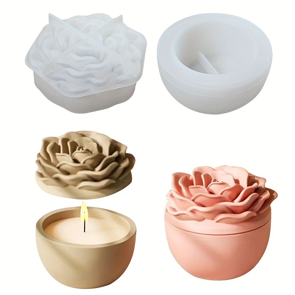 Silicone molds for floral resi - Candle Supplies Jars 评论和价格