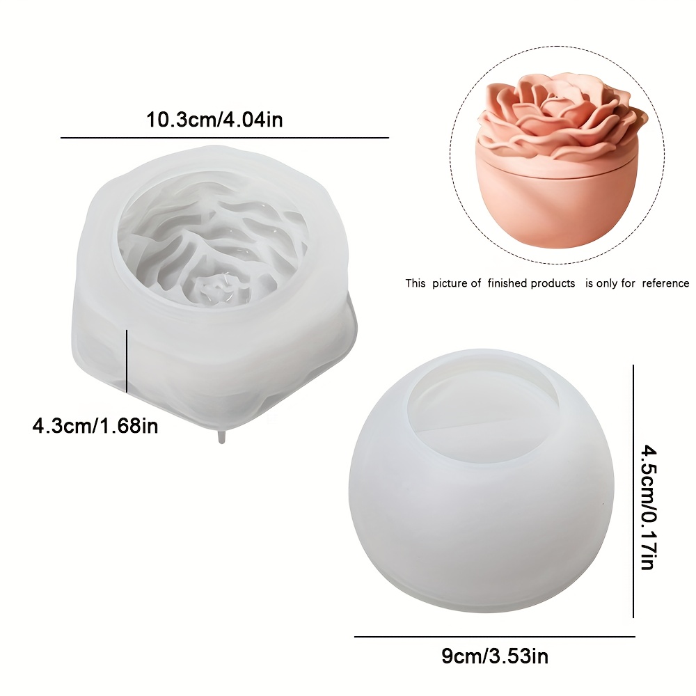 Silicone molds for floral resi - Candle Supplies Jars 评论和价格