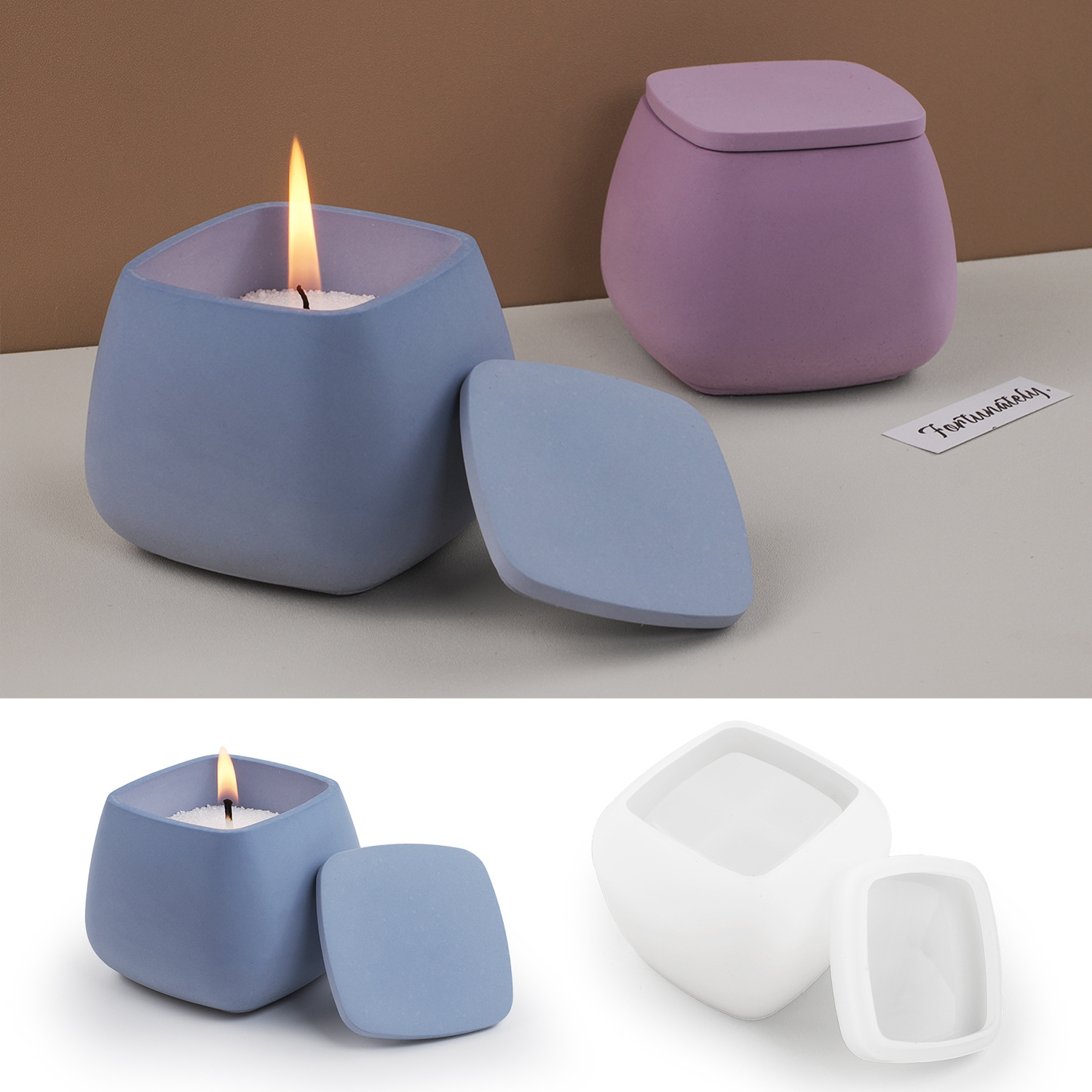 DIY Epoxy Cement Plaster Silic - Candle Supplies Jars 评论和价格