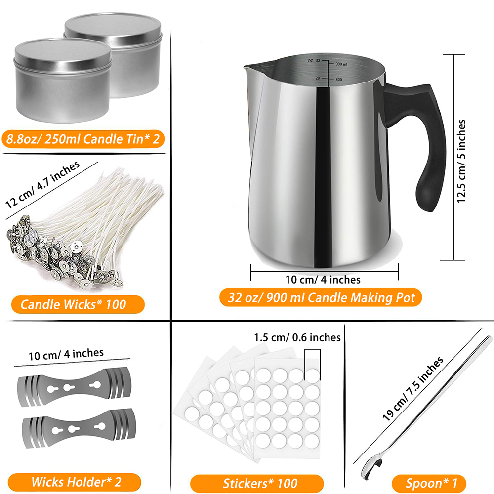 Candle Making Starter Kit Supp - Candle Supplies Jars 评论和价格