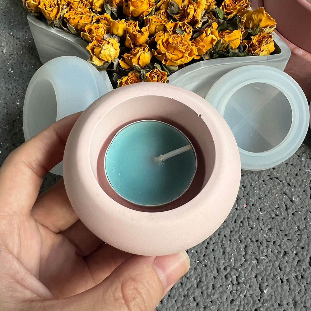 Round Storage Box Silicone Mol - Candle Supplies Jars 评论和价格