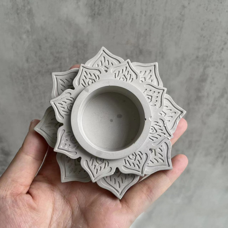 Concrete Candle Jar Silicone M - Candle Supplies Jars 评论和价格
