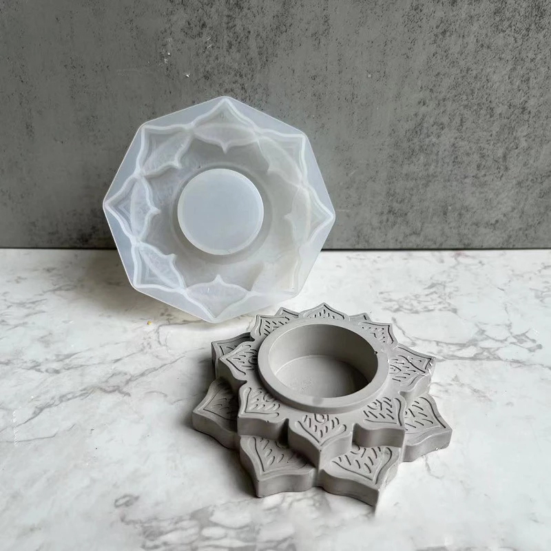 Concrete Candle Jar Silicone M - Candle Supplies Jars 评论和价格