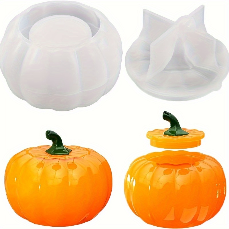 2pcs Pumpkin Jar Silicone Mold - Candle Supplies Jars 评论和价格