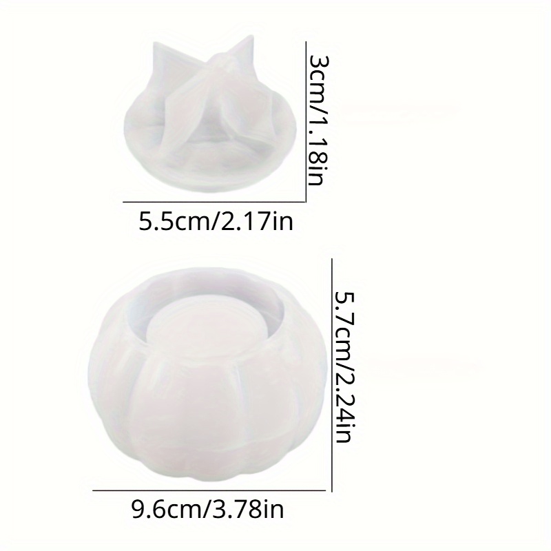 2pcs Pumpkin Jar Silicone Mold - Candle Supplies Jars 评论和价格