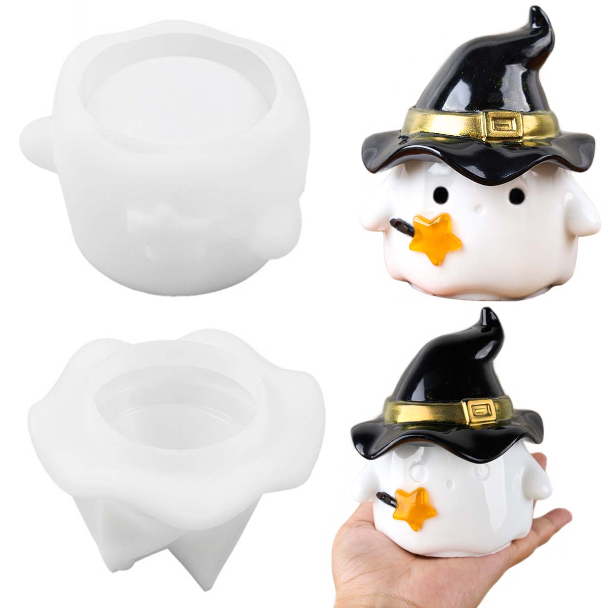 Hat Ghost Candle Jar Silicone  - Candle Supplies Jars 评论和价格
