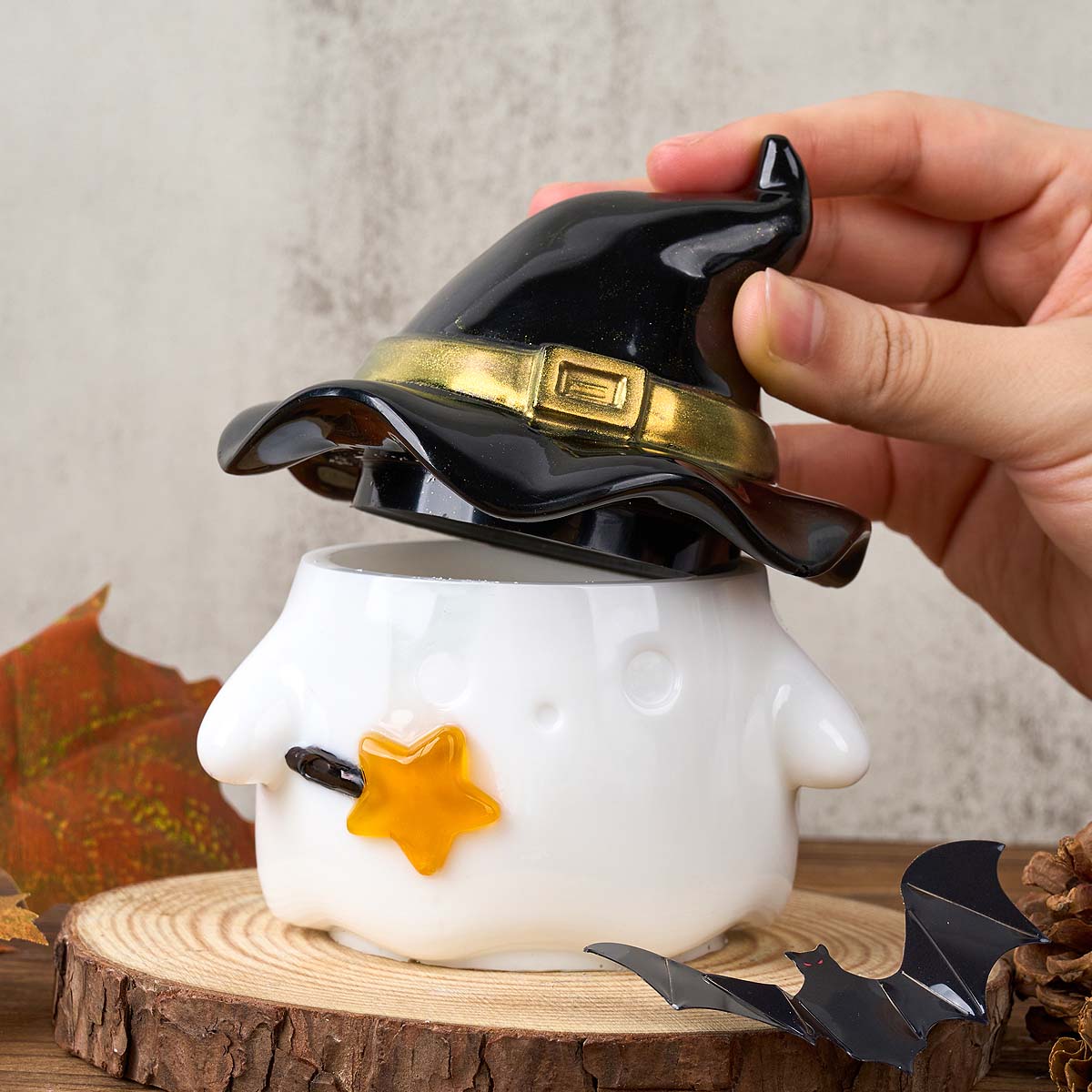 Hat Ghost Candle Jar Silicone  - Candle Supplies Jars 评论和价格
