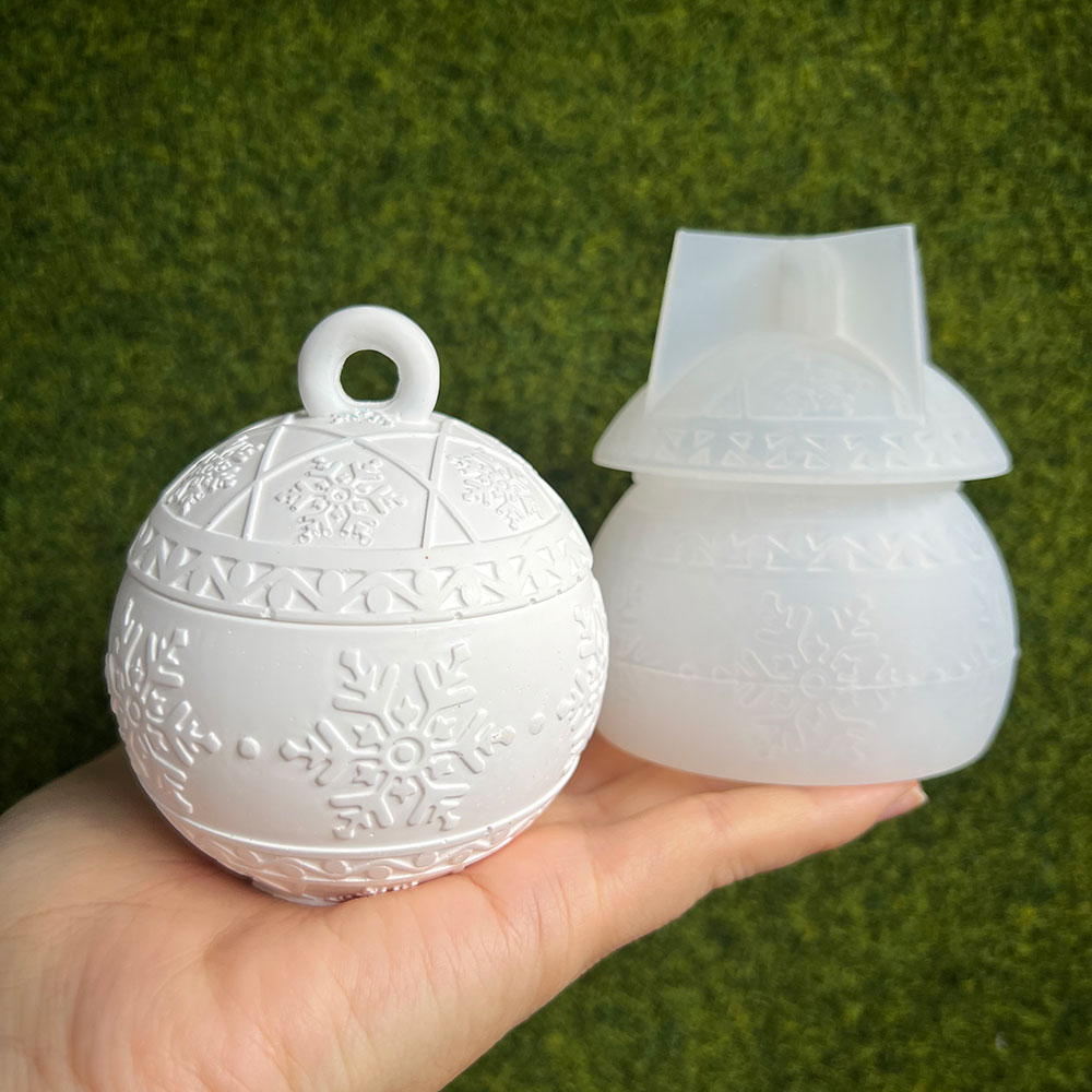 Christmas Round Ball Candle Ja - Candle Supplies Jars 评论和价格