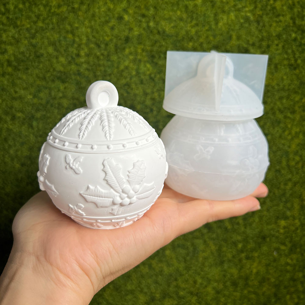 Christmas Round Ball Candle Ja - Candle Supplies Jars 评论和价格