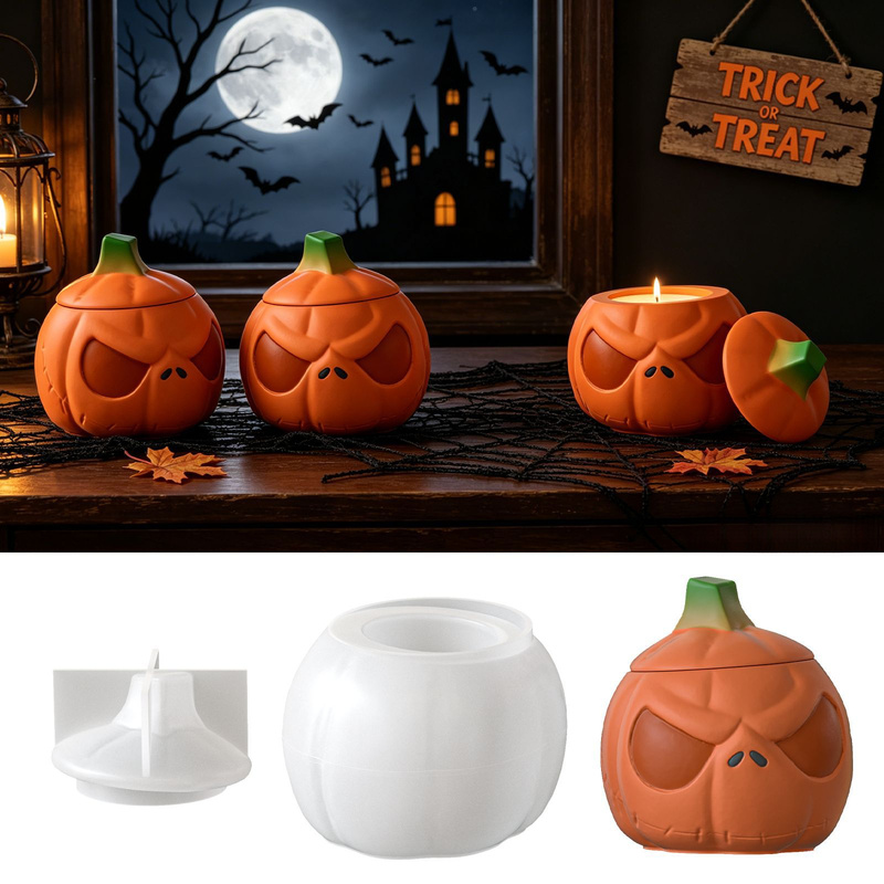 2Set of pumpkin storage jars w - Candle Supplies Jars 评论和价格