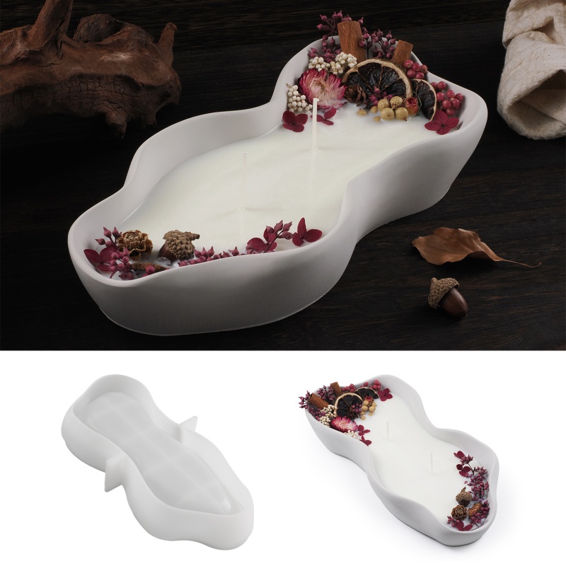 DIY Irregular Wave Candle Bowl - Candle Supplies Jars 评论和价格