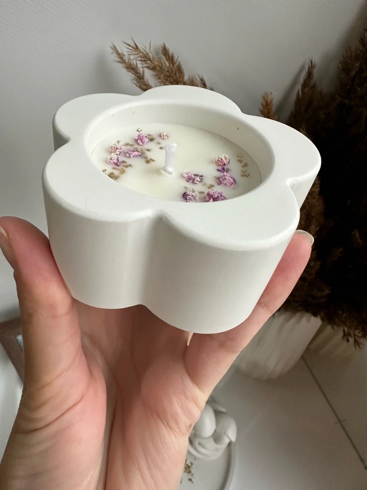 3D Plum Blossom shaped Cylindr - Candle Supplies Jars 评论和价格