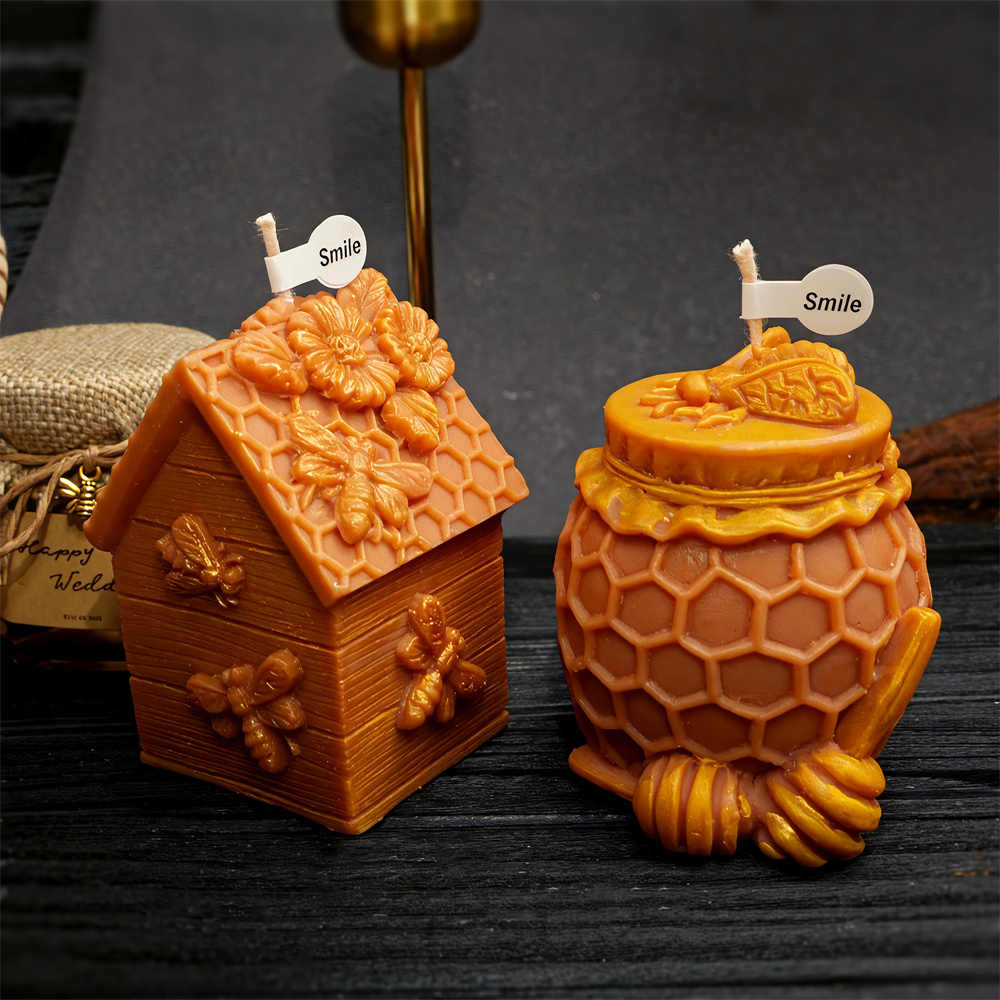 Honeycomb Pillar Candle Mold B - Candle Supplies Jars 评论和价格