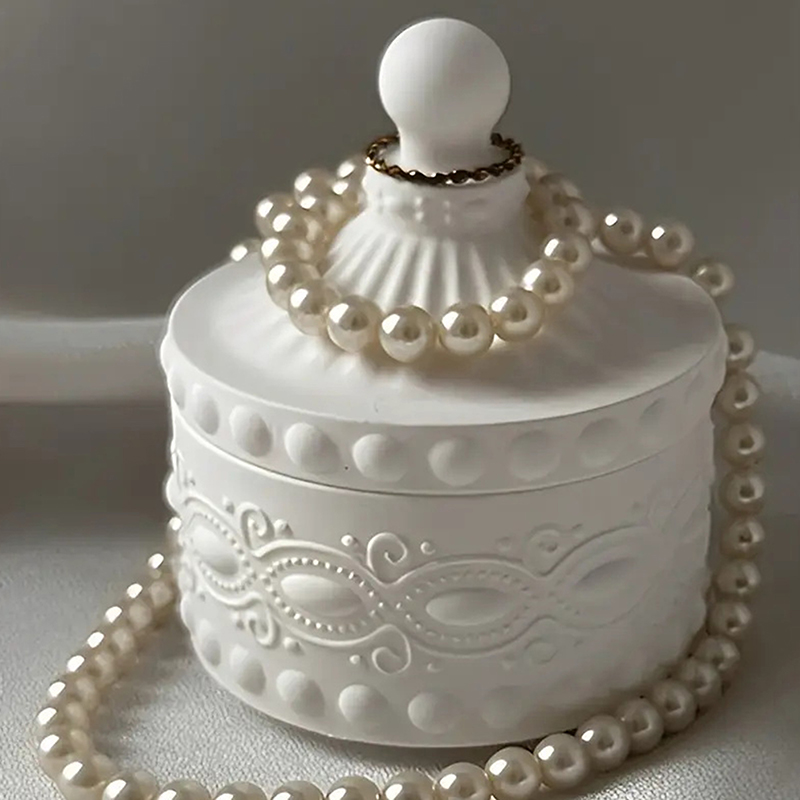 1set Striped Candle Jar Silico - Candle Supplies Jars 评论和价格
