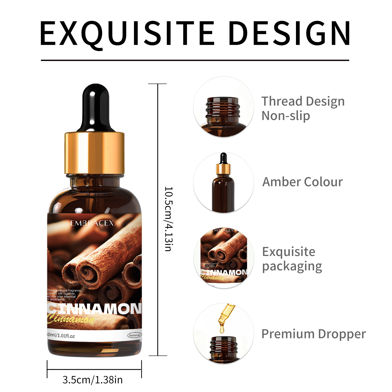 30ml Cinnamon Pure Plant Essen - Candle Making Supplies Fragrance Oils 评论和价格
