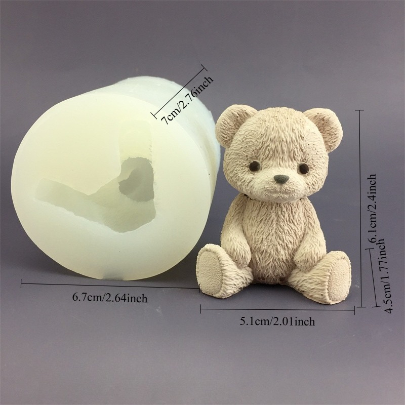 Cute Bear Honey Jar Silicone C - Candle Supplies Jars 评论和价格