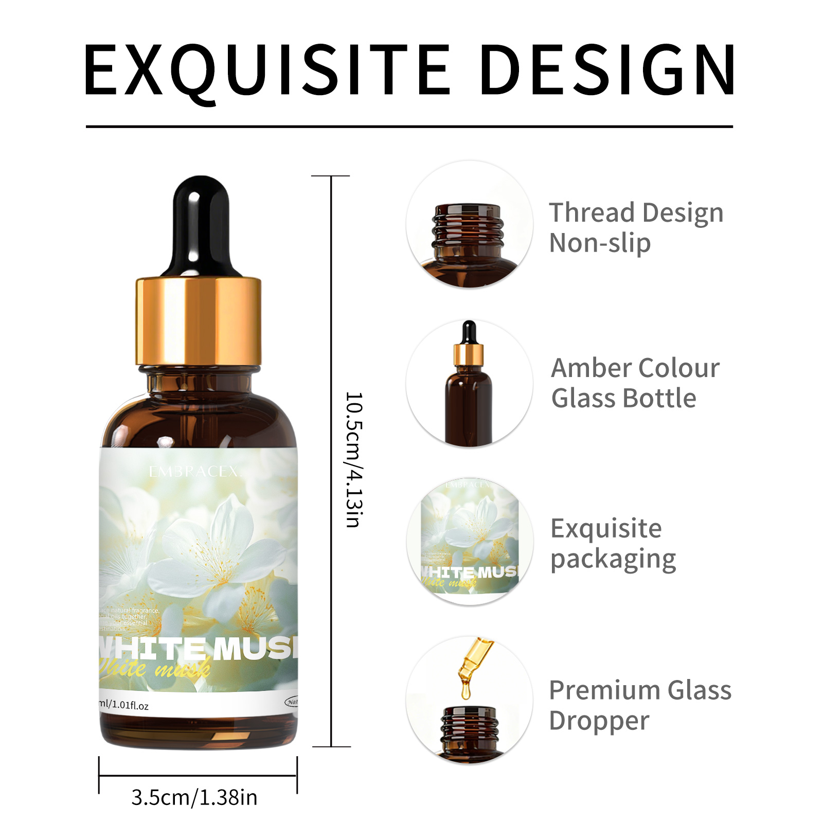 30ml White Musk Fragrance Oils - Candle Making Supplies Fragrance Oils 评论和价格